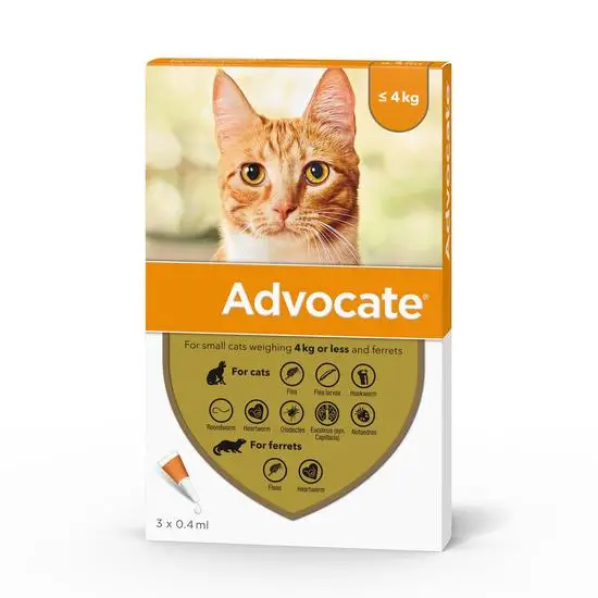 Advocate 40 mg + 4 mg Spot-on Solution for Small Cats and Ferrets