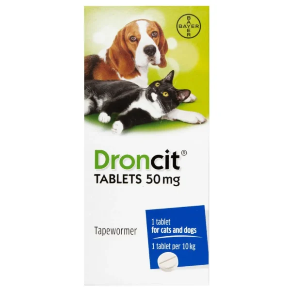Droncit tablets for dogs and cats