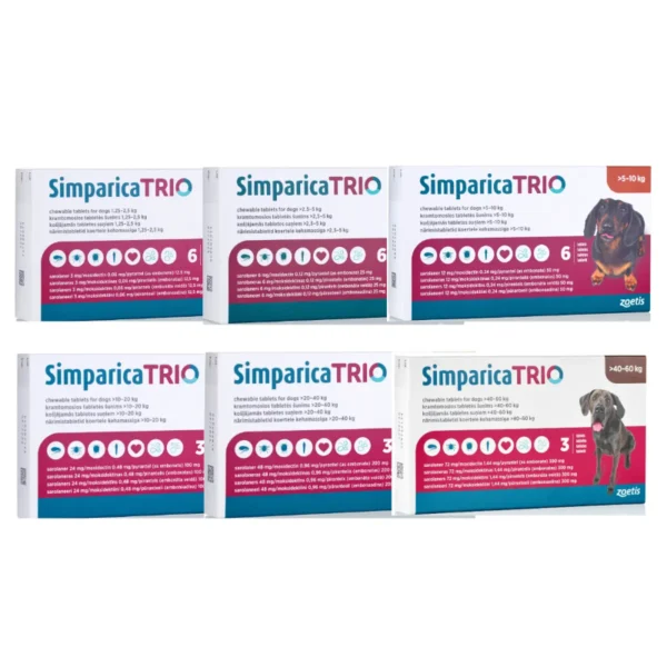 Simparica Trio Chewable Tablets for Dogs