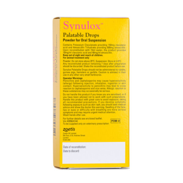 Synulox Palatable Drops 15 ml