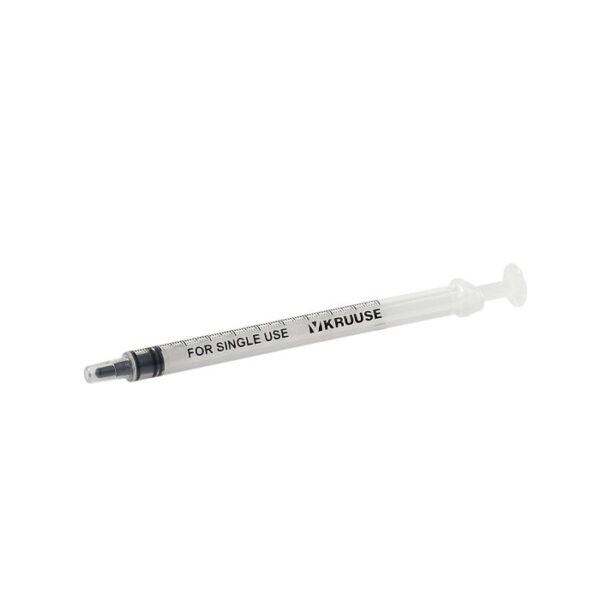 KRUUSE 1 ml Standard Syringe – Single or Box of 100