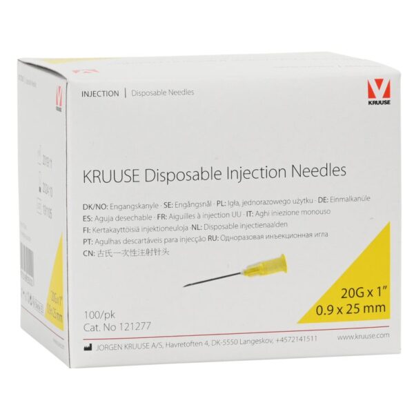 20g1inch.jpg KRUUSE 20G Disposable Needles