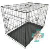 Cheeko black fold flat dog crate