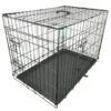 Cheeko black fold flat dog crate