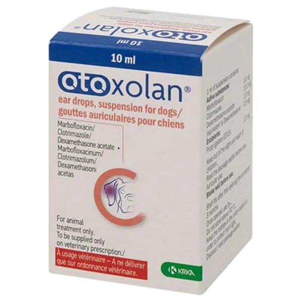 Otoxolan Ear Drops Suspension for Dogs 10ml Otoxolan ear drops for dogs