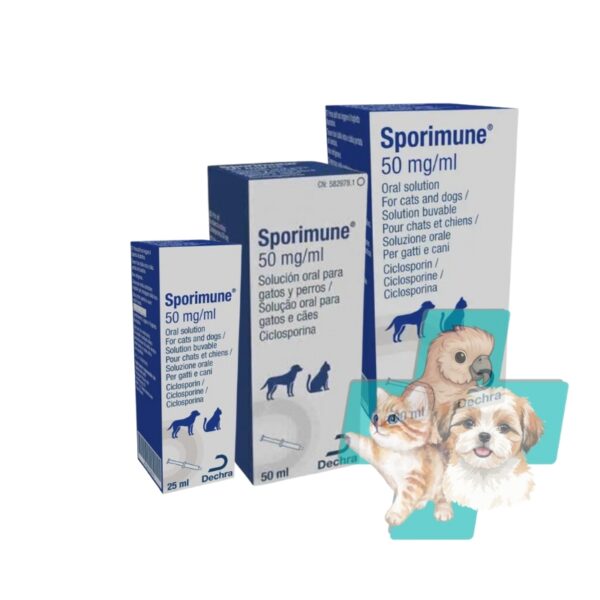 Sporimune oral solution for cats and dogs