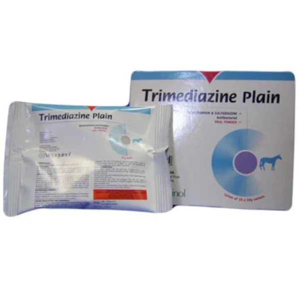 Trimediazine powder for horses