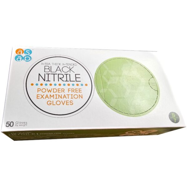 X-tra Thick X-Tended Black Nitrile Gloves