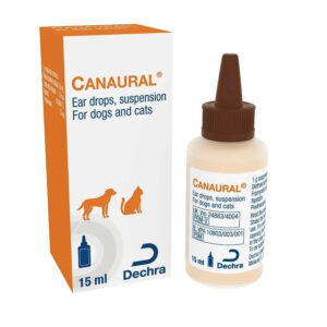 Canaural ear drops for dogs and cats