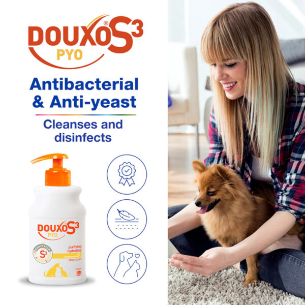Douxo S3 Pyo Shampoo, Mousse & Pads