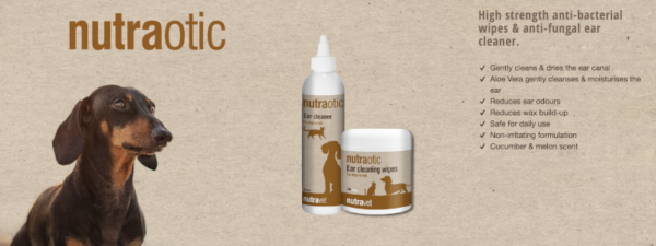 Nutraotic Ear Cleaning Wipes for Dogs & Cats
