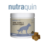Nutraquin joint support chews from Nutravet, eggshell membrane and boswellia chews for dog mobility