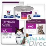 Hill’s Feline y/d Thyroid Care Dry & Tins