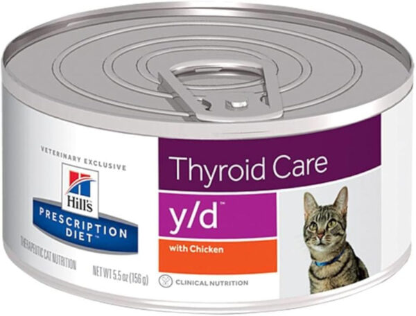 Hill’s Feline y/d Thyroid Care Dry & Tins