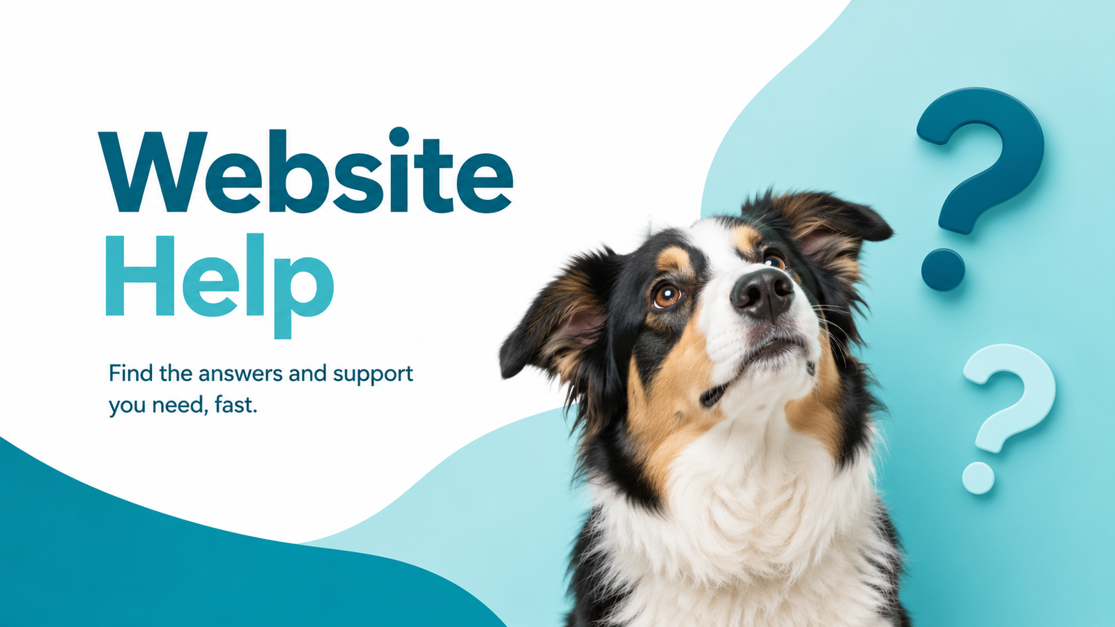 Website help page hero image