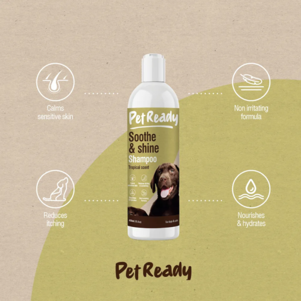 Pet Ready Soothe & Shine Shampoo 450ml