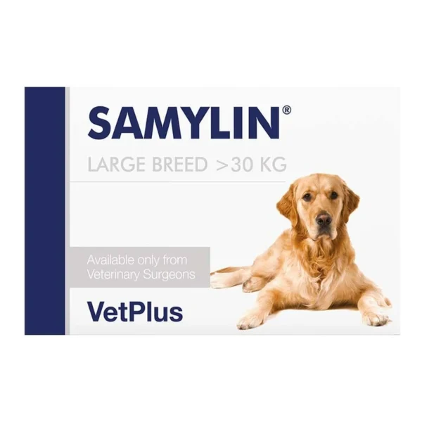 Samylin Large Breed Tablets 30 Samylin Large Breed Tablets for dogs over 30 kg, pack of 30